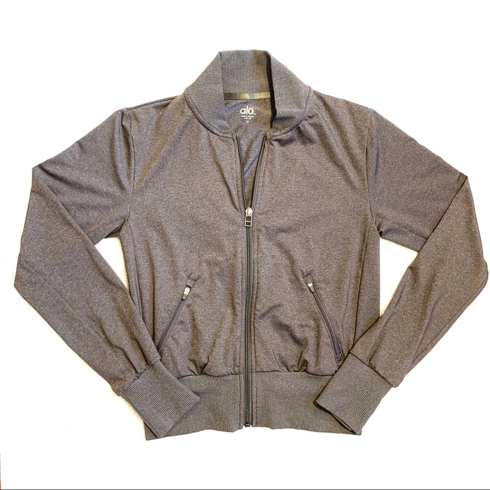 ALO Yoga Flight Cropped Bomber Jacket, Extra Small